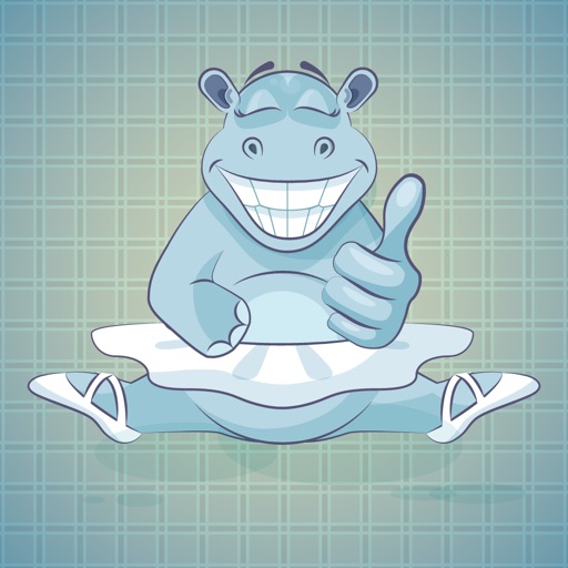 Sticker Me: Happy Hippo Lady icon