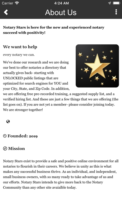 Notary Stars Screenshot