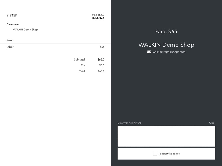 RepairShopr POS Second Screen