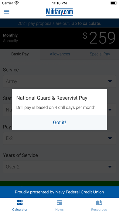 How to cancel & delete Military Pay by Military.com from iphone & ipad 4
