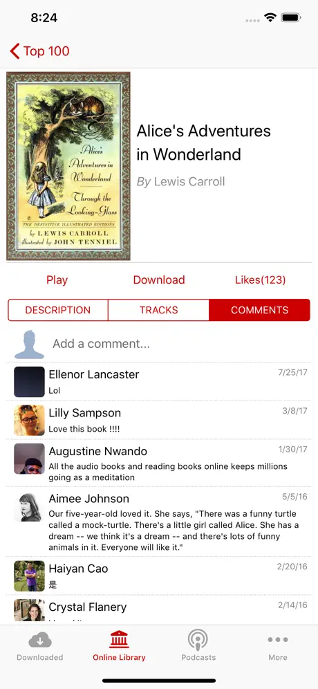 Audiobooks - Librivox library