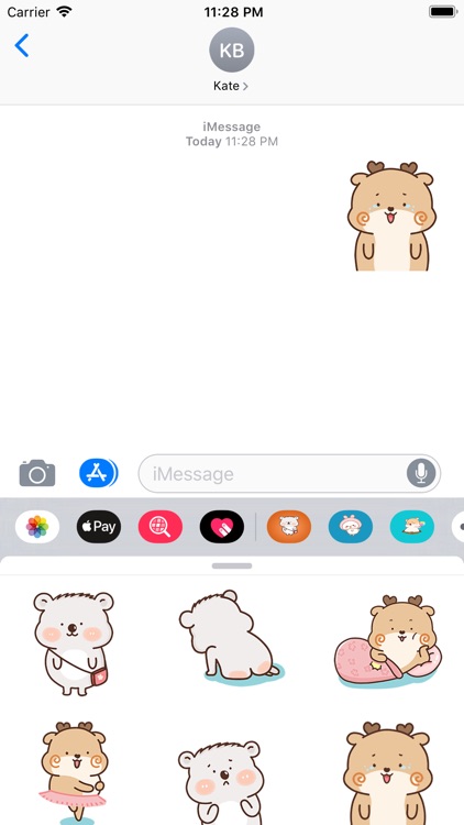 Deer And Bear Gif Stickers