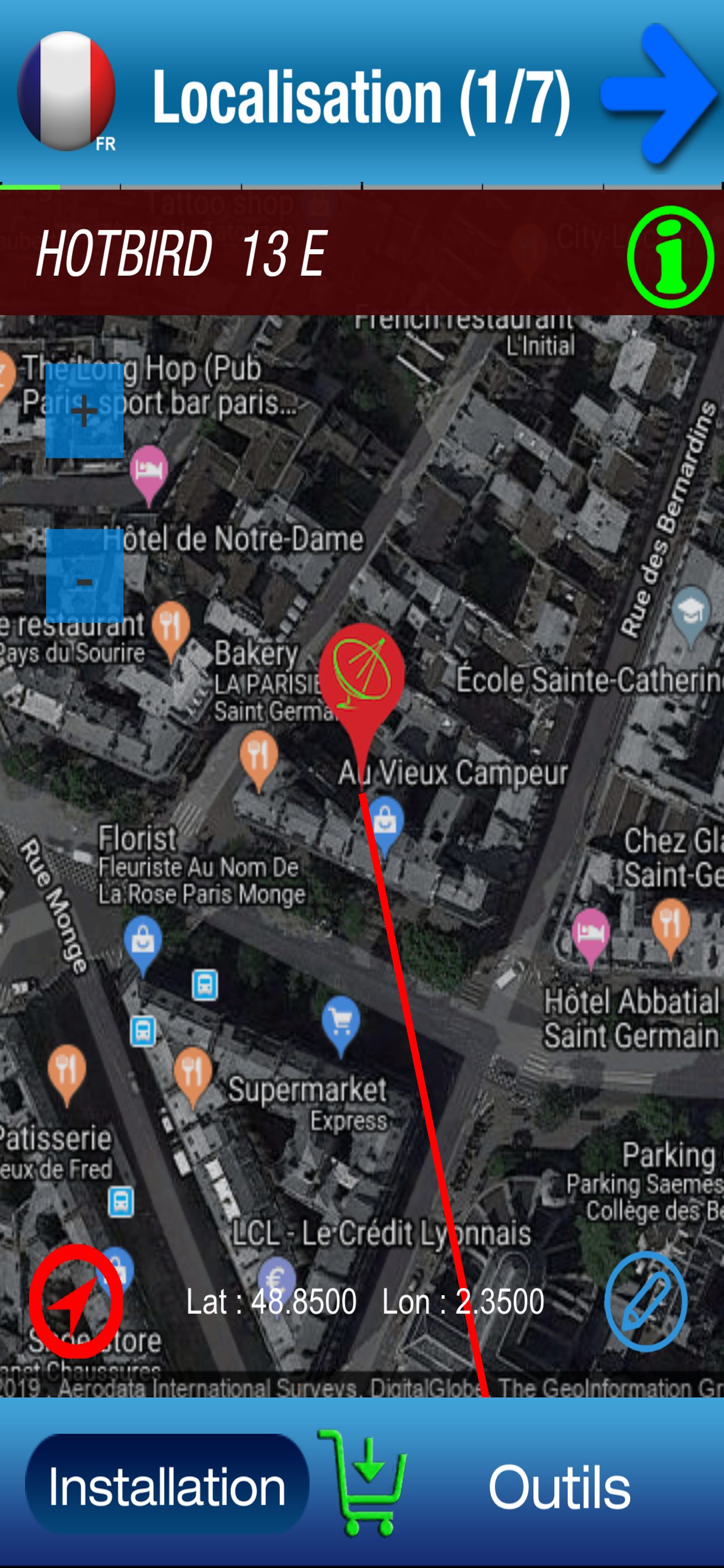 SC Installer aligner Parabole