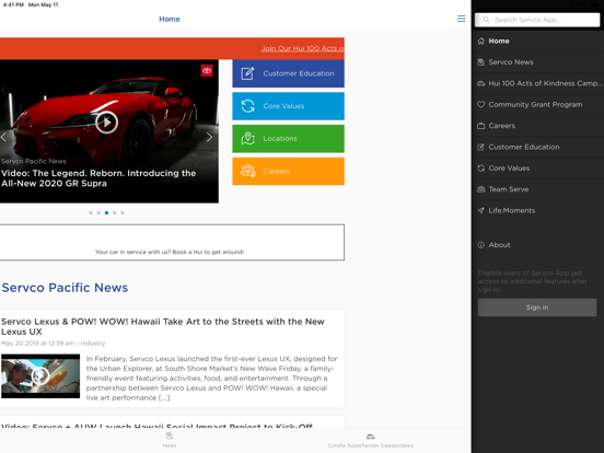 Team Servco iPad screenshot 2 - Social Networking app
