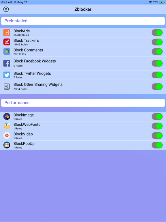 Zblocker iPad screenshot 2 - Productivity app