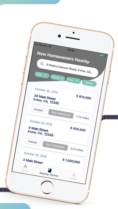 NHO Territory Marketing Screenshot