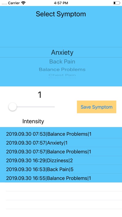 Chiari Symptom Tracker