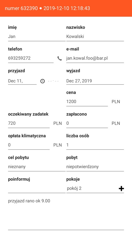 Roomadmin - system rezerwacji