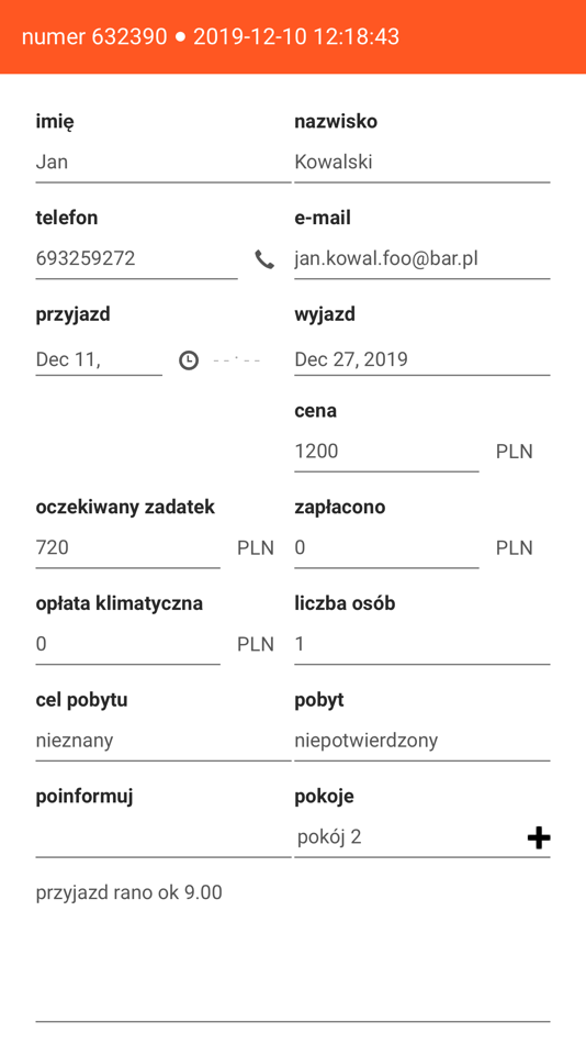#3. Roomadmin - system rezerwacji (iOS) Ved: Meteor sp. z o.o.