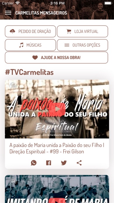 Screenshot #1 pour Oração Play! Carmelitas