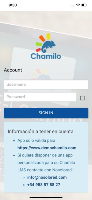 Nosolored Chamilo Mobile