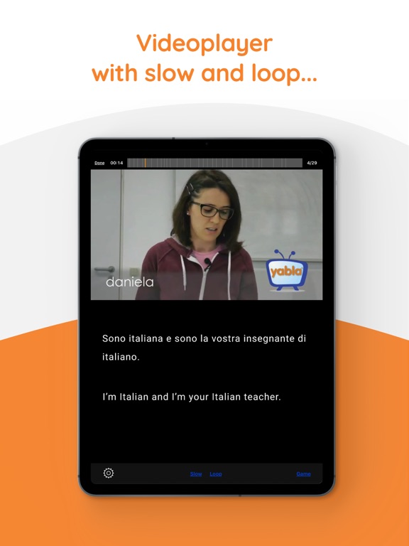 Yabla Italian iPad screenshot 6 - Education app