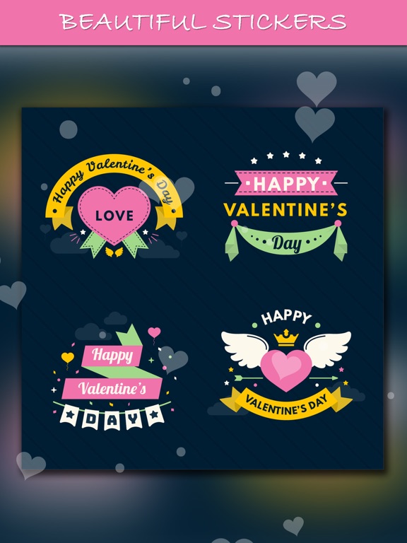 Valentine's day Photo Collage. iPad screenshot