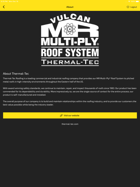iRoof iPad screenshot