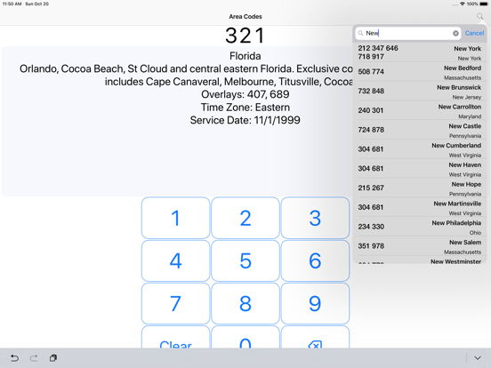 Screenshot #5 pour Area Codes