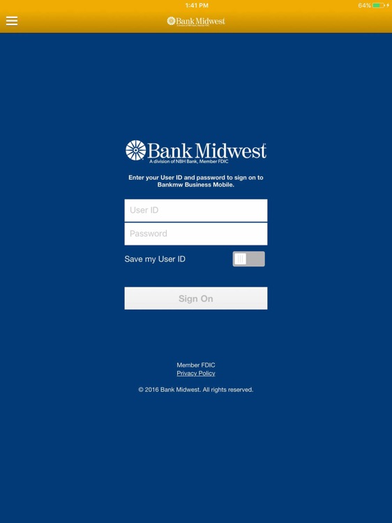 Bankmw Business for iPad