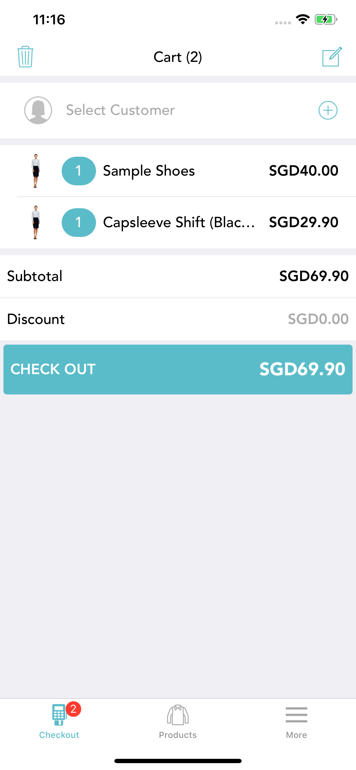 Shopcada POS screenshot 2