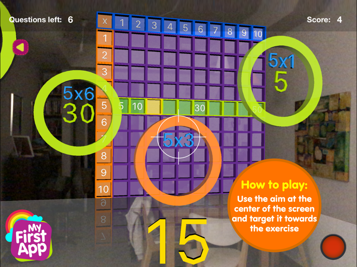 Multiplication table - AR game