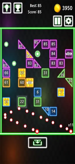 Game screenshot Infinite Brick Breaker: Neon!! apk