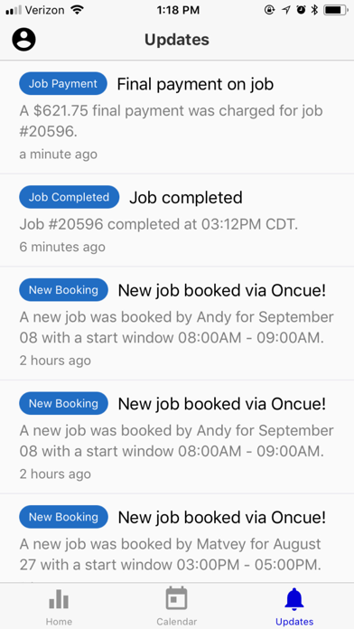 Oncue - We book for you Screenshot