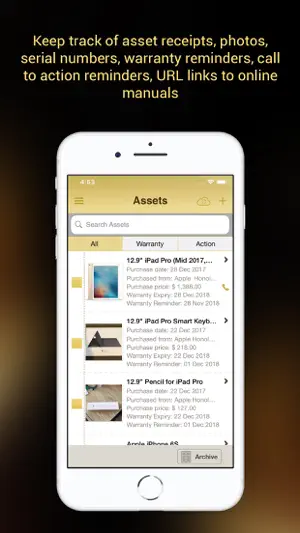 My eVault screenshot 2