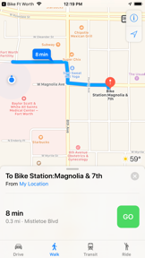 Bike Stations Fort Worth screenshot