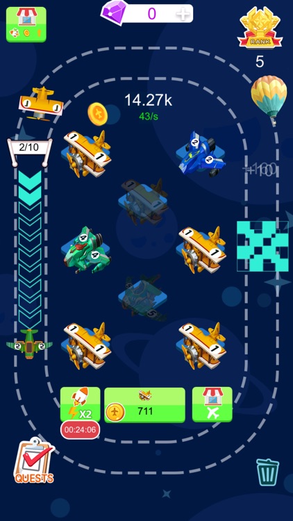 Tiny Plane - 2048 Coins Tycoon