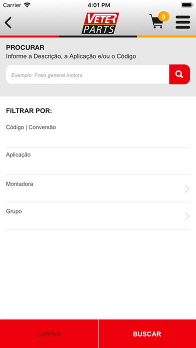 Veter Parts - Catálogo Screenshot