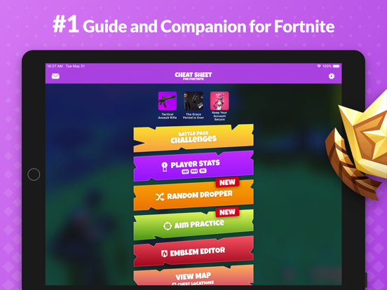 Screenshot #4 pour Cheat Sheet Guide for Fortnite