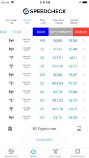 speedcheck internet speed test iphone bildschirmfoto 3