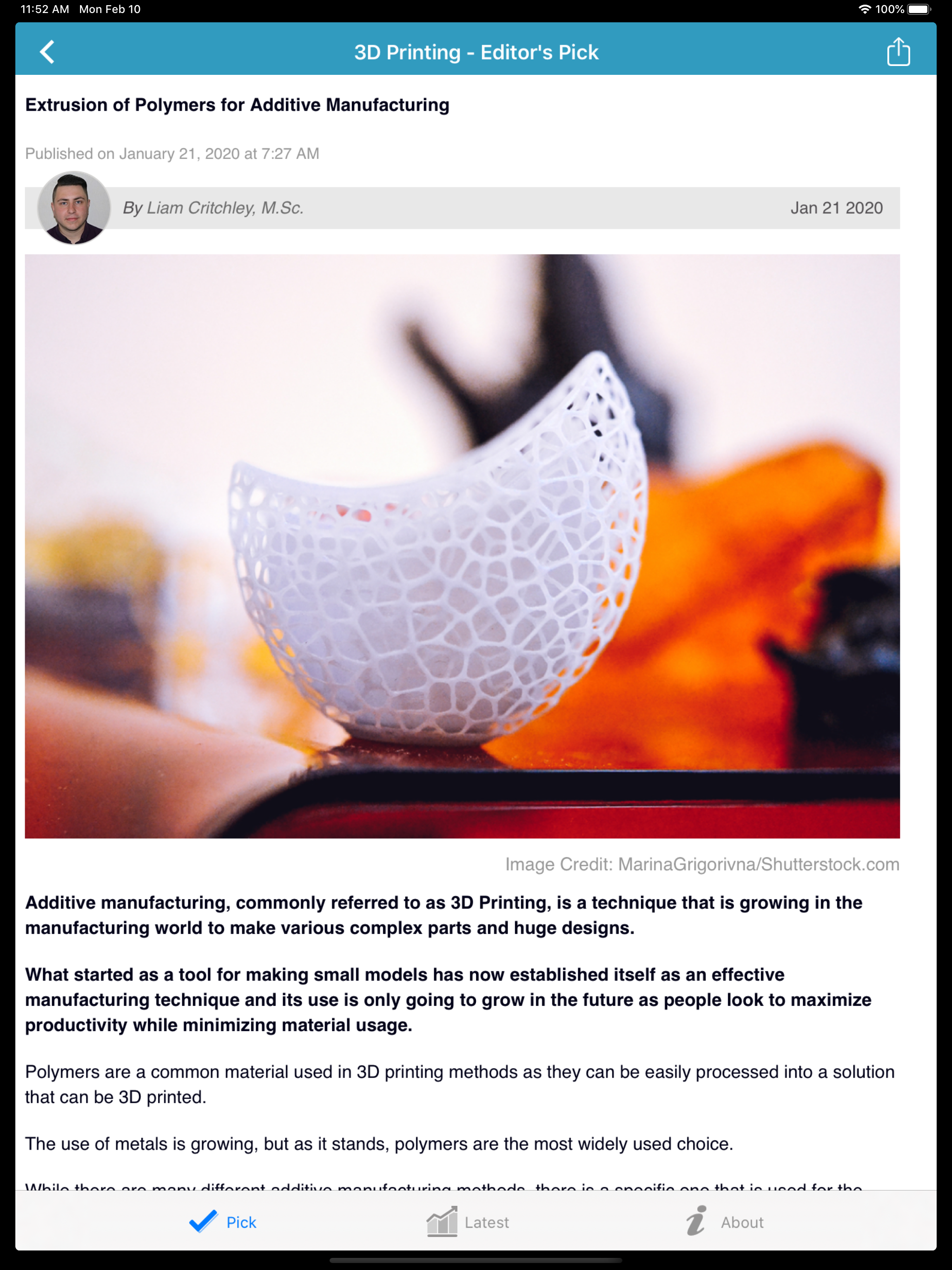 3D Printing by AZoNetwork