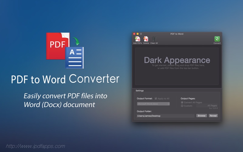 Screenshot #1 for Quick PDF to Word Converter