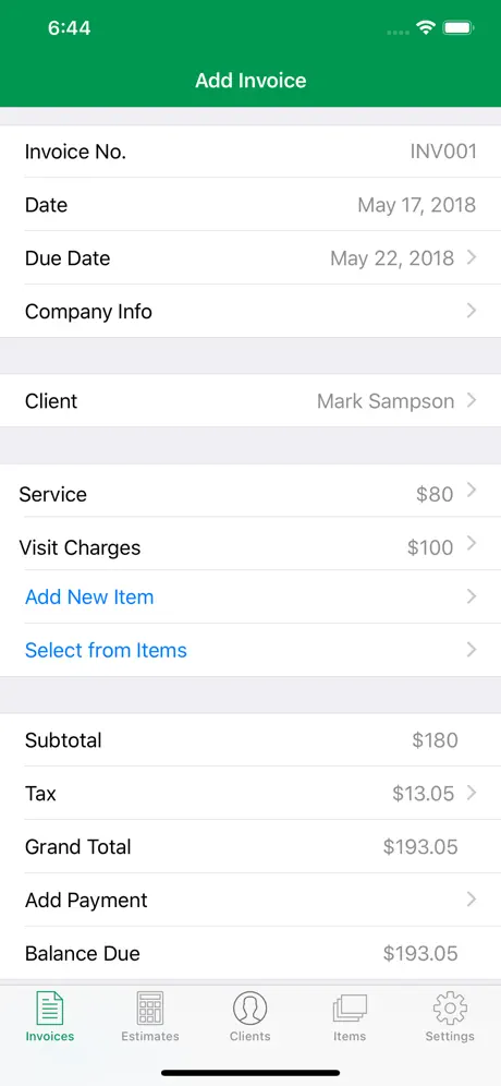 Invoice App for Small Business