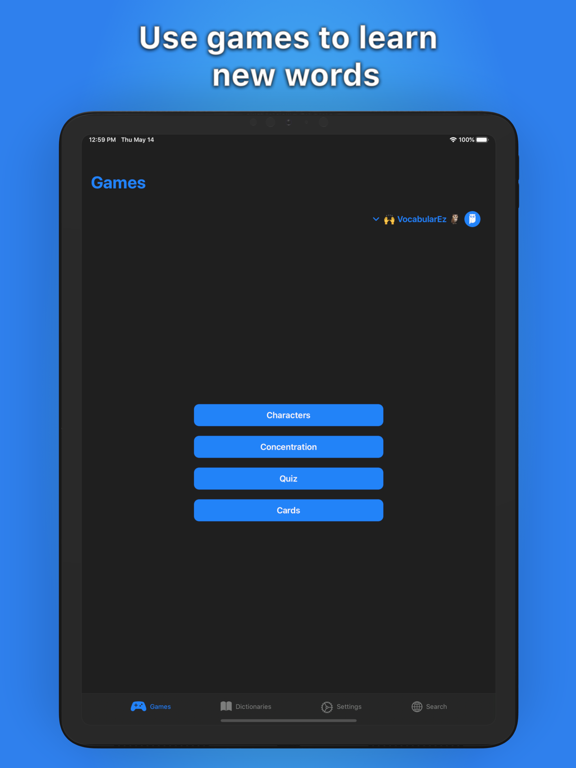 VocabularEz iPad screenshot 2 - Education app