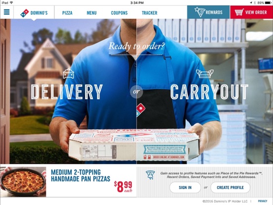 iPad Image of Domino's Pizza USA