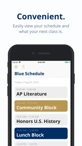 Game screenshot Heritage Hall Schedule apk