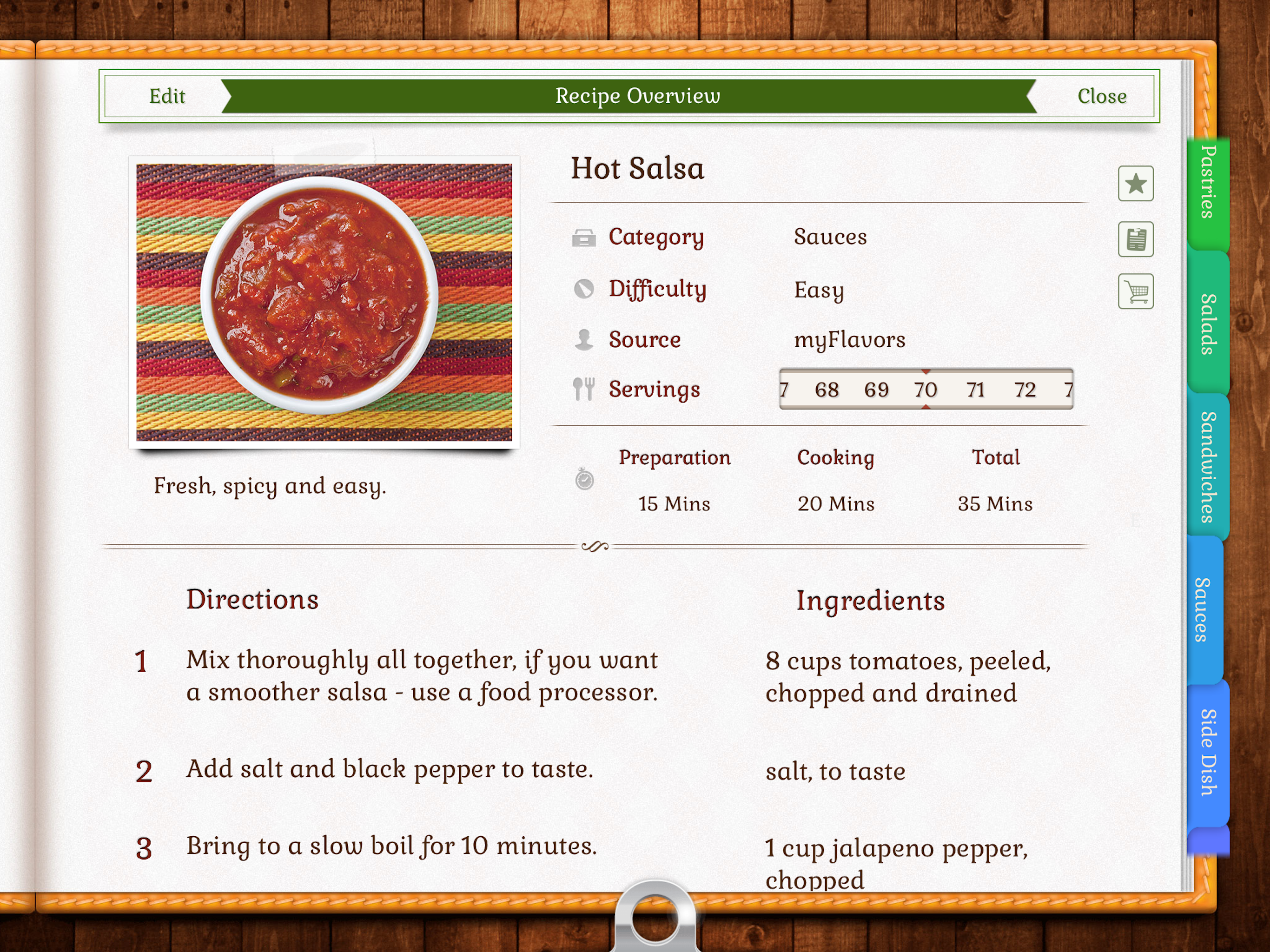 myFlavors™ Cookbook screenshot 3