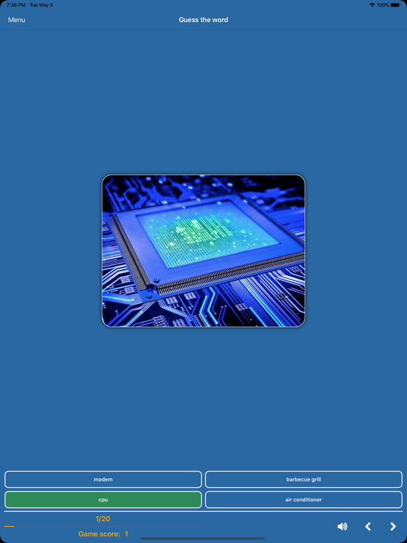Word Picture Games iPad screenshot