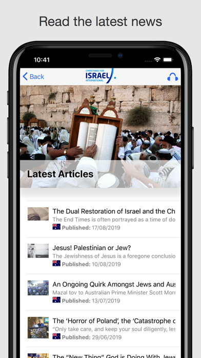 Christians for Israel Screenshot