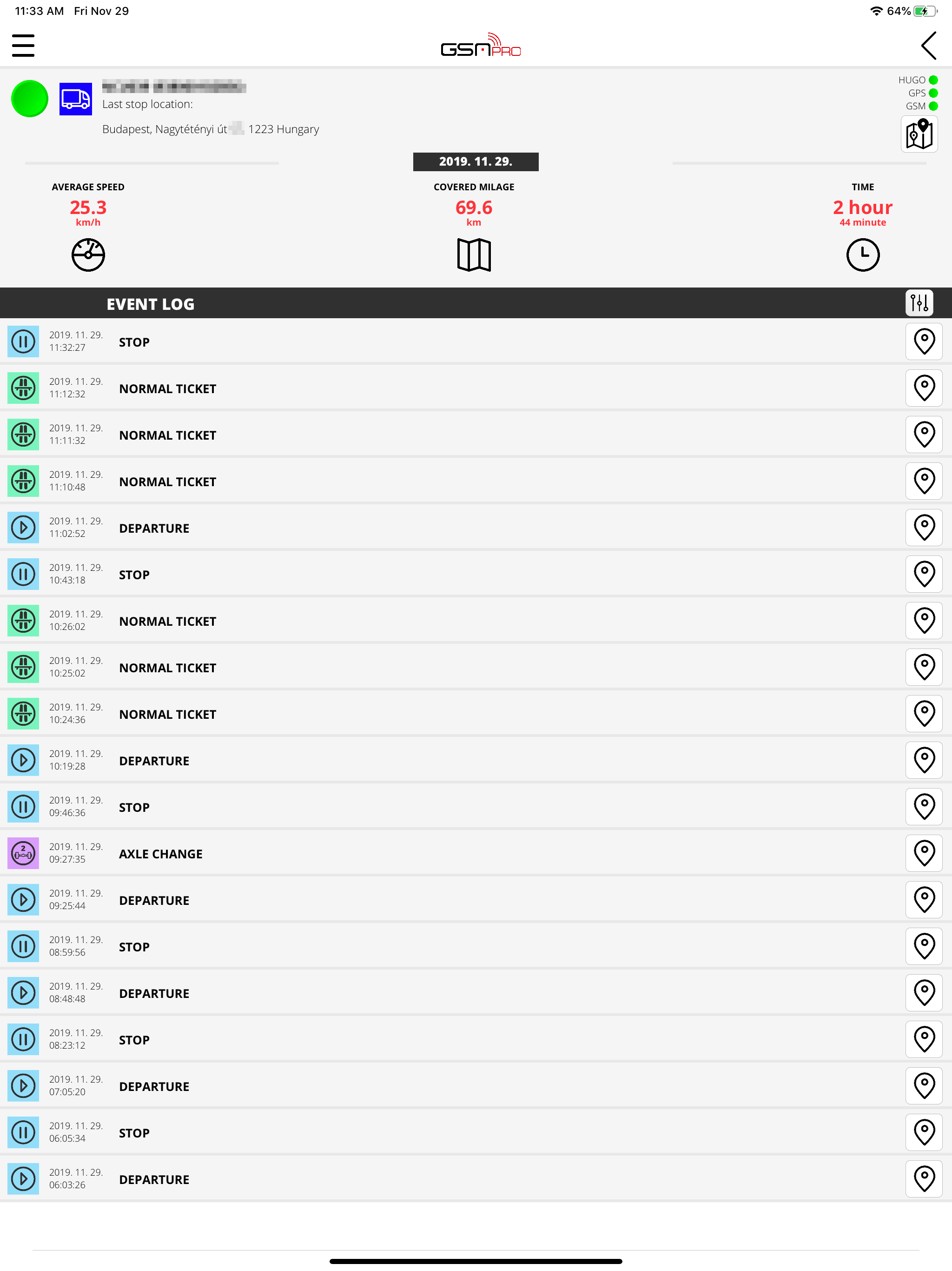 GSMPRO Tracker