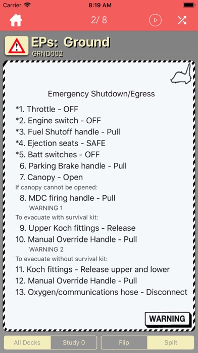 How to cancel & delete T-45 OPs & EPs from iphone & ipad 4