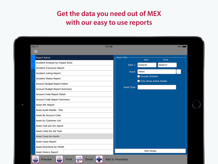 MEX - Asset Maintenance
