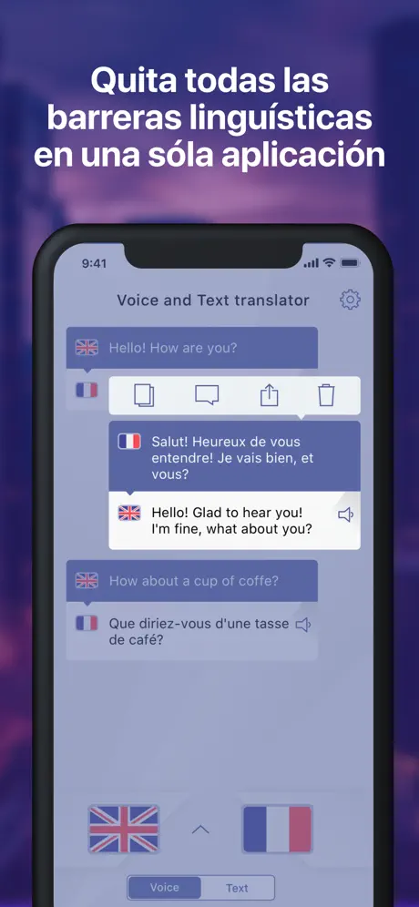 Traductor de Voz y Textos