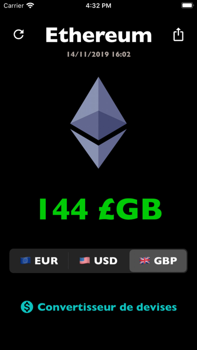 Screenshot #3 pour Ethereum price ETH Taux Prix