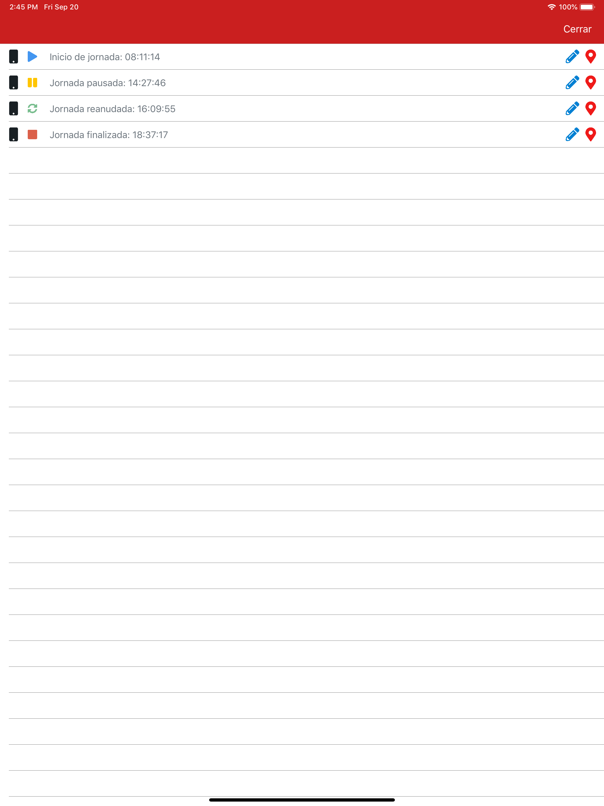 Chapp - Control de horario