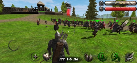 Steel And Flesh 2: New Lands - En medio de un entorno natural, las unidades de combate se enfrentan con ferocidad, mientras que un robusto fuerte o fortificación se vislumbra en el fondo forestal.