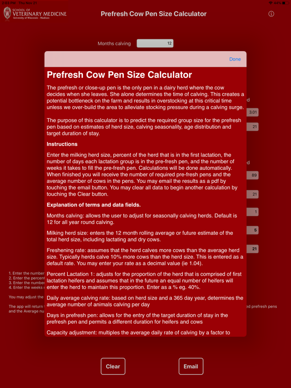 Screenshot #5 pour PreFresh Pen Size Calculator