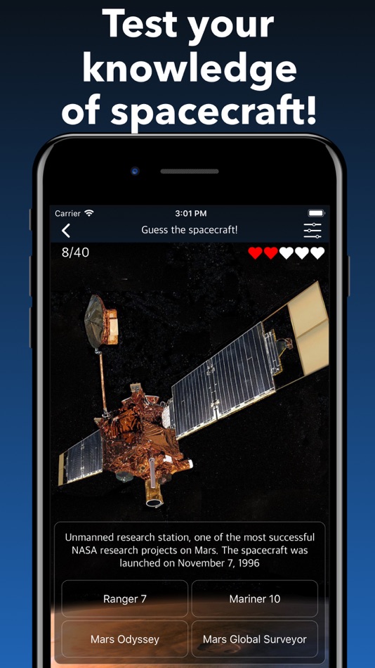 #6. Spaceships And Spacecraft Quiz (iOS) By: Evgenii Viushkov