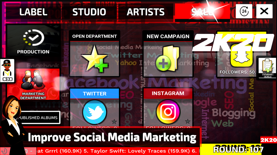 #5. Music Label Manager 2K20 (iOS) 由: Mateusz Wos