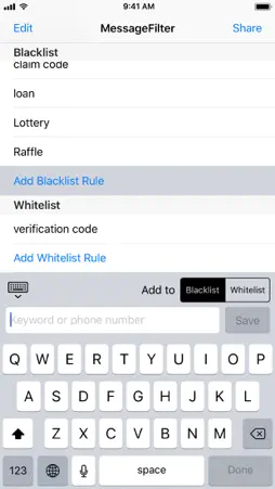 MessageFilter Pro screenshot 5
